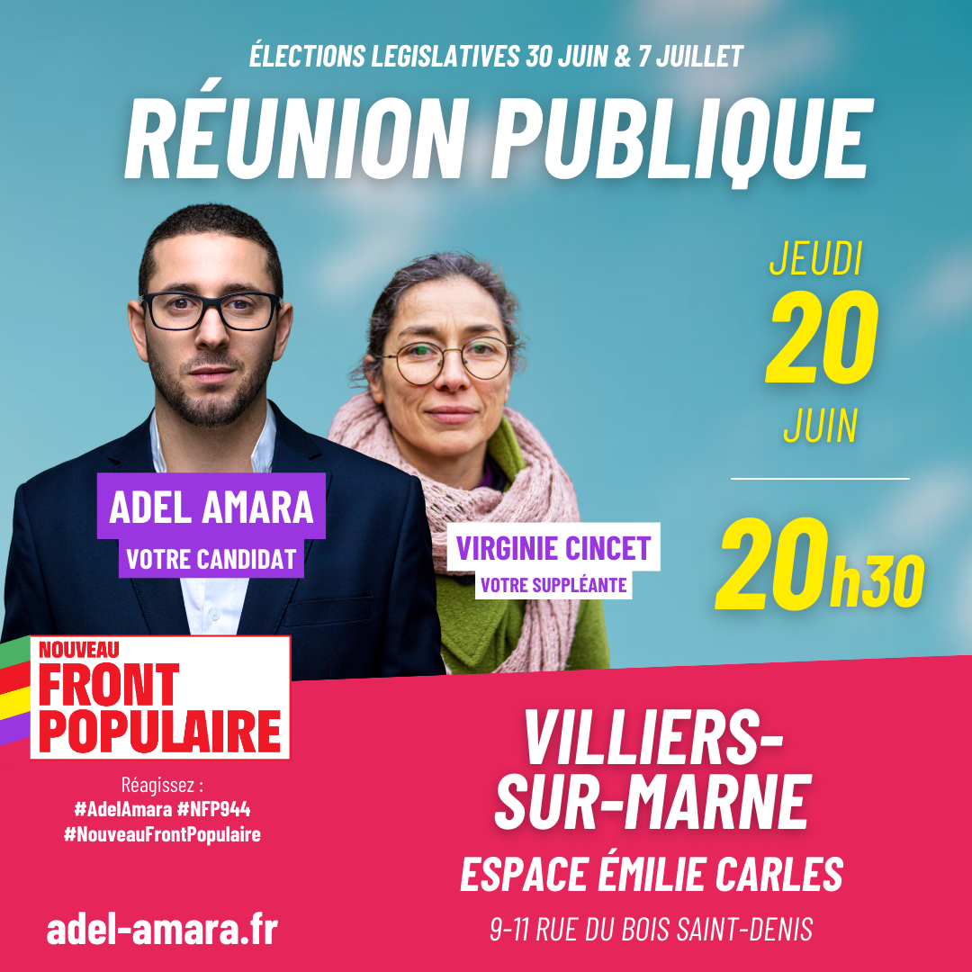 Réunion Publique à Villiers-sur-Marne